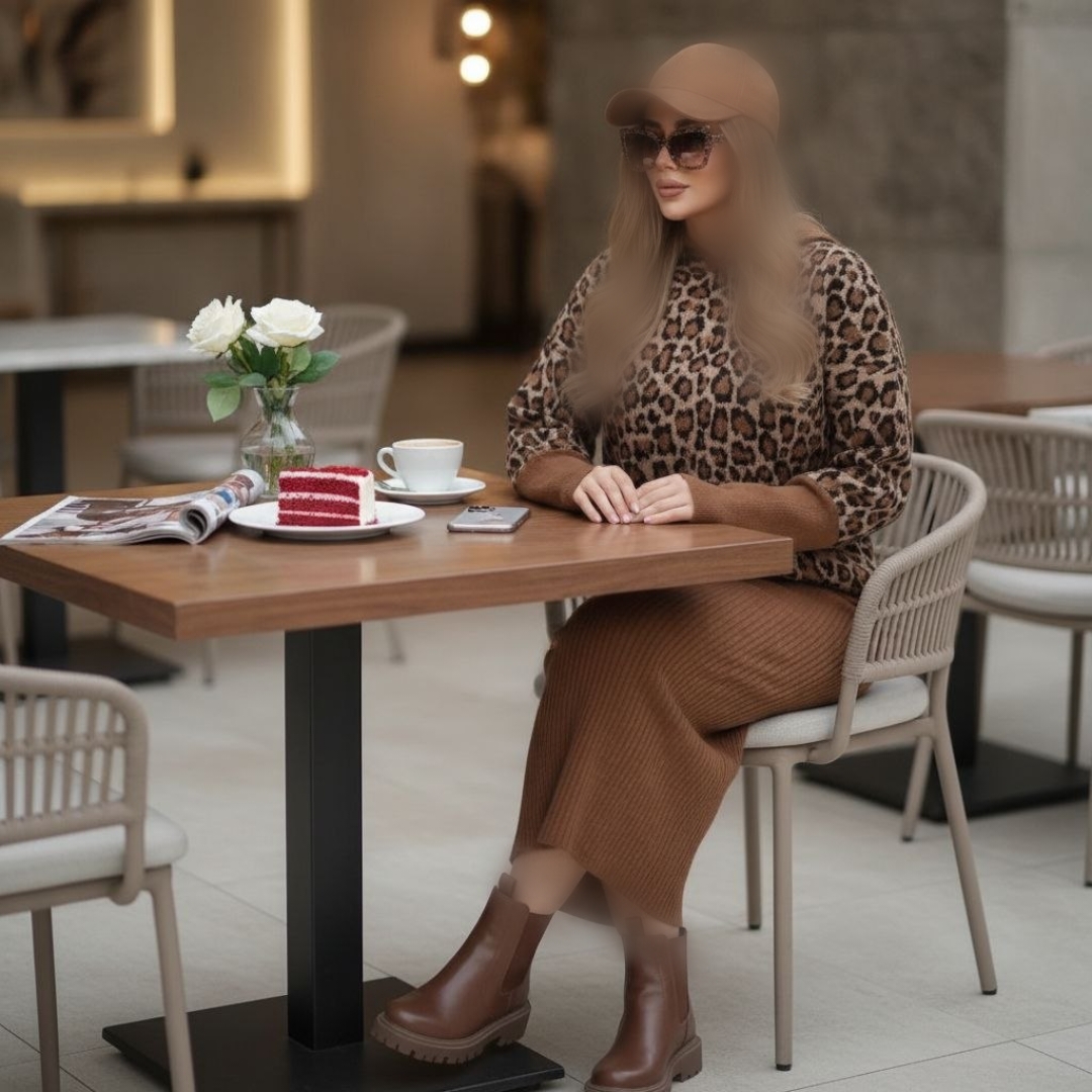 سارافن و رویه پلنگی مدل لاکچری